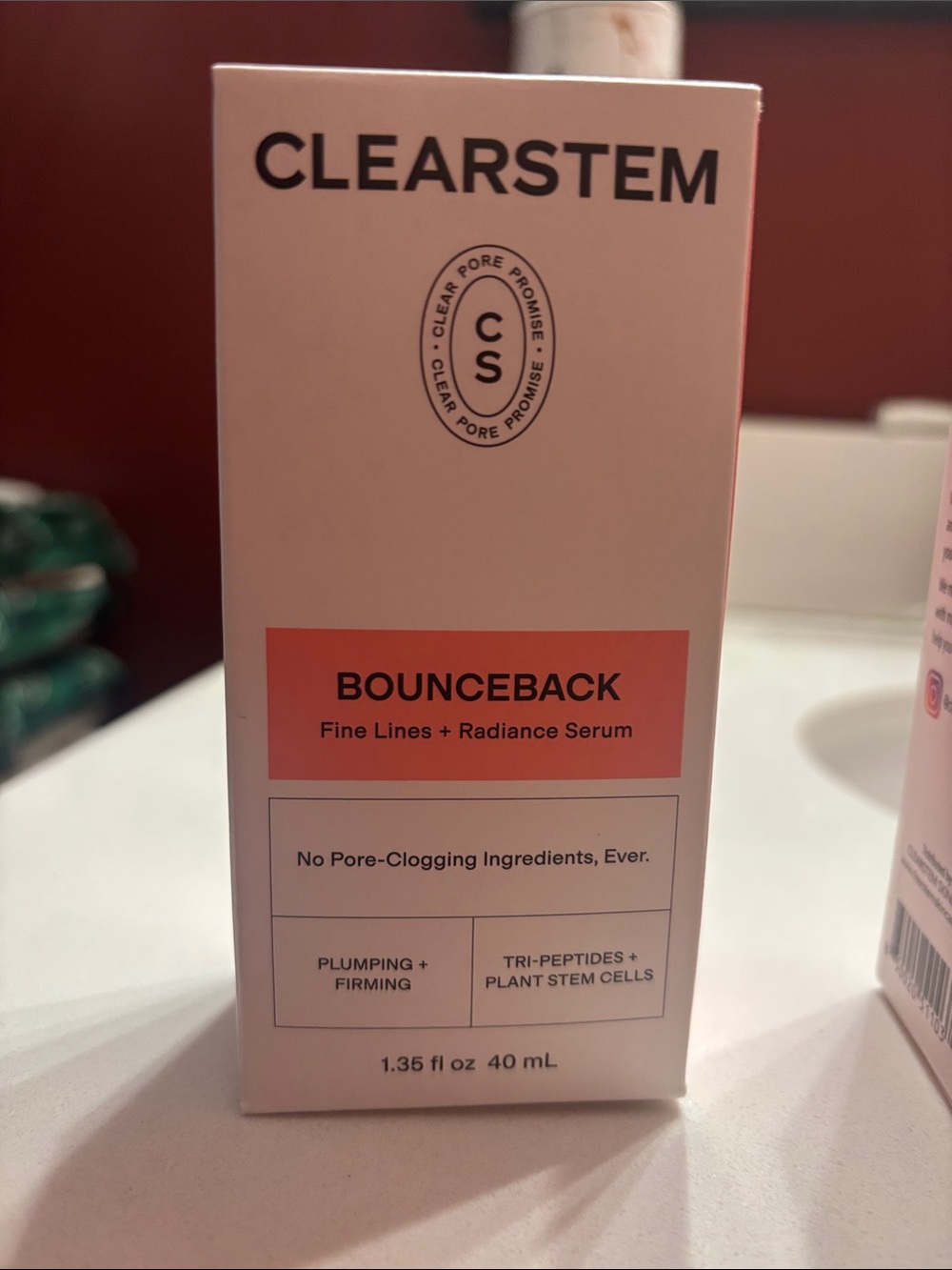 CLEARSTEM Bounceback Fine Lines + Radiance Serum — Pink